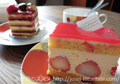 ペシェミニョン函館のケーキ