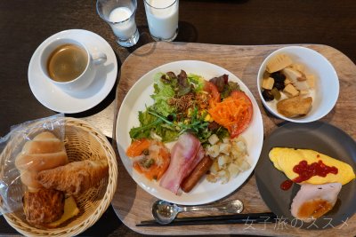 東急ハーヴェスト 旧軽井沢の朝食ビュッフェ